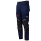 Pantaloni de lucru 4stretch elastici, bleumarin-rosu Pantaloni de lucru 4stretch elastici, bleumarin-rosu