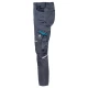Pantaloni de lucru 4stretch elastici, gri-albastru Pantaloni de lucru 4stretch elastici, gri-albastru