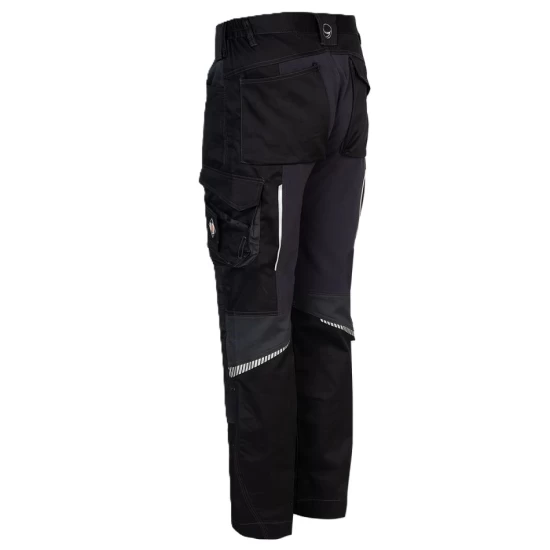 Pantaloni de lucru 4stretch elastici, negru-gri Pantaloni de lucru 4stretch elastici, negru-gri
