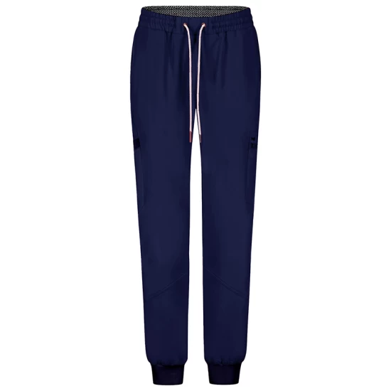 Pantaloni de lucru unisex cu snur in talie si mansete elastice inferioare, bleumarin Pantaloni de lucru unisex cu snur in talie si mansete elastice inferioare, bleumarin
