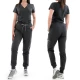 Pantaloni de lucru unisex foarte comozi, vascoza si elastan, gri inchis Pantaloni de lucru unisex foarte comozi, vascoza si elastan, gri inchis