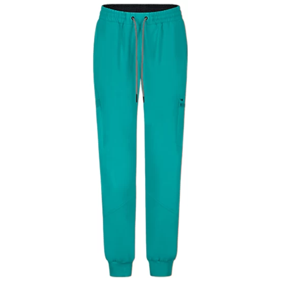 Pantaloni de lucru unisex cu snur in talie si mansete elastice inferioare, verde Pantaloni de lucru unisex cu snur in talie si mansete elastice inferioare, verde