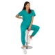 Pantaloni de lucru unisex cu snur in talie si mansete elastice inferioare, verde Pantaloni de lucru unisex cu snur in talie si mansete elastice inferioare, verde