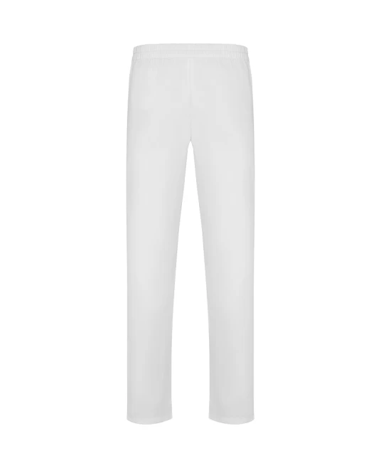 Pantaloni de lucru fara buzunare industria alimentara, alb
