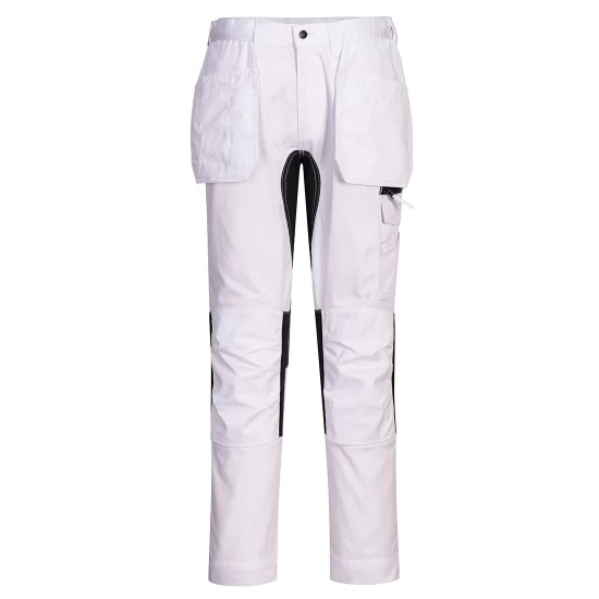 Pantaloni Stretch Holster WX2, tercot 245g/m2, Alb Pantaloni Stretch Holster WX2, tercot 245g/m2, Alb