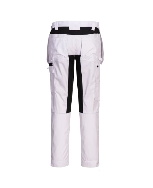 Pantaloni Stretch Holster WX2, tercot 245g/m2, Alb