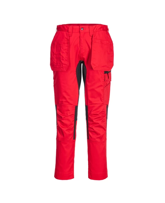 Pantaloni Stretch Holster WX2, tercot 245g/m2, Deep Red