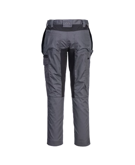 Pantaloni Stretch Holster WX2, tercot 245g/m2, Gri metalic
