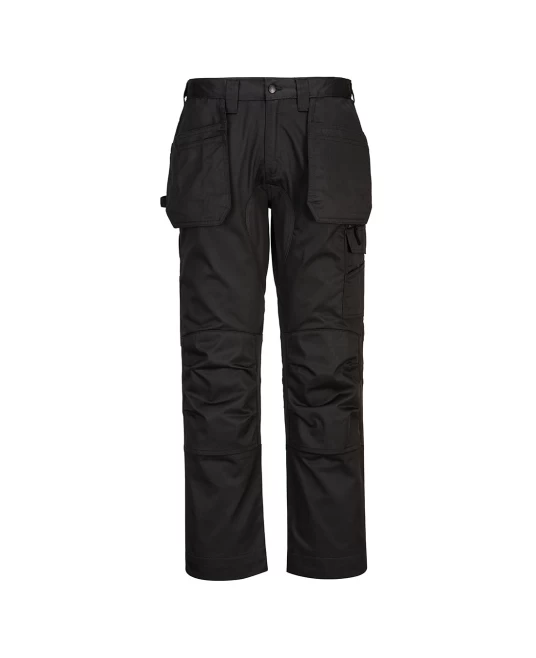 Pantaloni Stretch Holster WX2, tercot 245g/m2, Negru