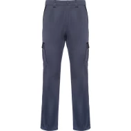 Pantaloni de lucru stretch cargo, tercot 250g/m2,  gri inchis-negru