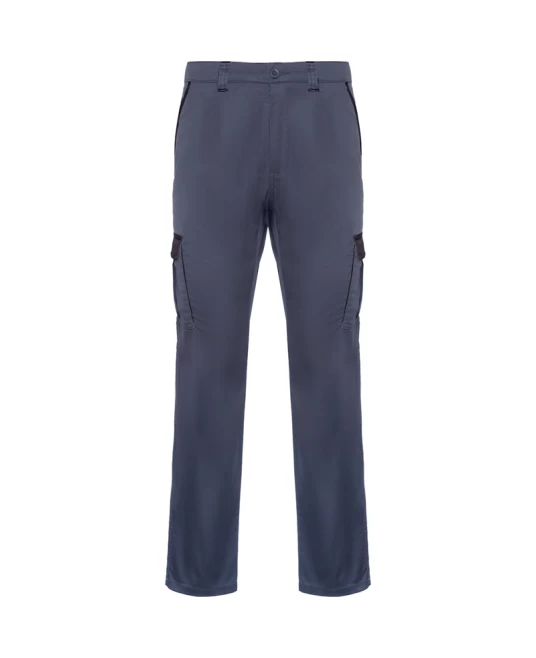 Pantaloni de lucru stretch cargo, tercot 250g/m2,  gri inchis-negru Pantaloni de lucru stretch cargo, tercot 250g/m2,  gri inchis-negru