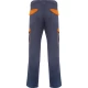 Pantaloni de lucru elastan cargo, tercot 250g/m2,  gri inchis-portocaliu