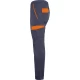 Pantaloni de lucru elastan cargo, tercot 250g/m2,  gri inchis-portocaliu