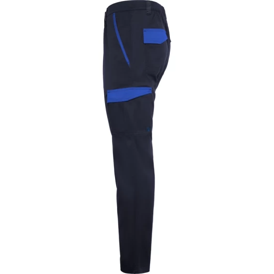 Pantaloni de lucru elastan cargo, tercot 250g/m2, bleumarin-albastru royal Pantaloni de lucru elastan cargo, tercot 250g/m2, bleumarin-albastru royal