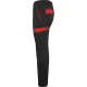 Pantaloni de lucru buzunare cargo, tercot 250g/m2, negru-rosu