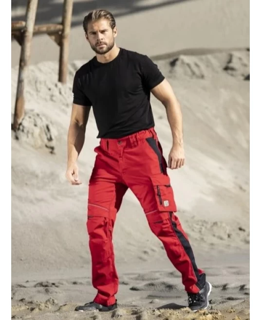 Pantaloni de lucru premium Urban, tercot 270g/m2, Rosu Pantaloni de lucru premium Urban, tercot 270g/m2, Rosu