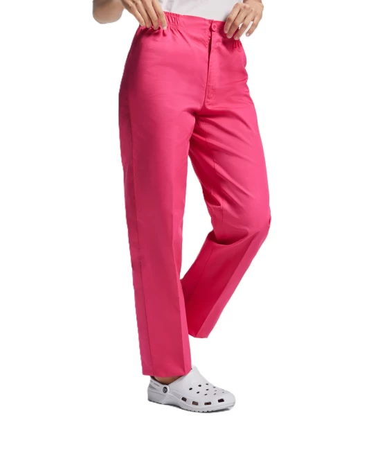 Pantaloni subtiri industria alimentara sau Curatenie, tercot 160g/m2, roz