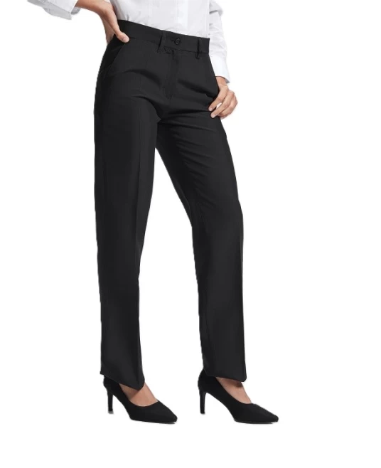 Pantaloni eleganti pentru femei, poliester, 190g/m2, Negru Pantaloni eleganti pentru femei, poliester, 190g/m2, Negru