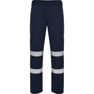Pantaloni de lucru cu dungi reflectorizante Daily Bleumarin