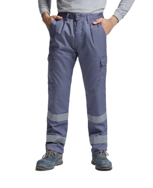 Pantaloni de lucru cu dungi reflectorizante Daily Gri inchis Pantaloni de lucru cu dungi reflectorizante Daily Gri inchis