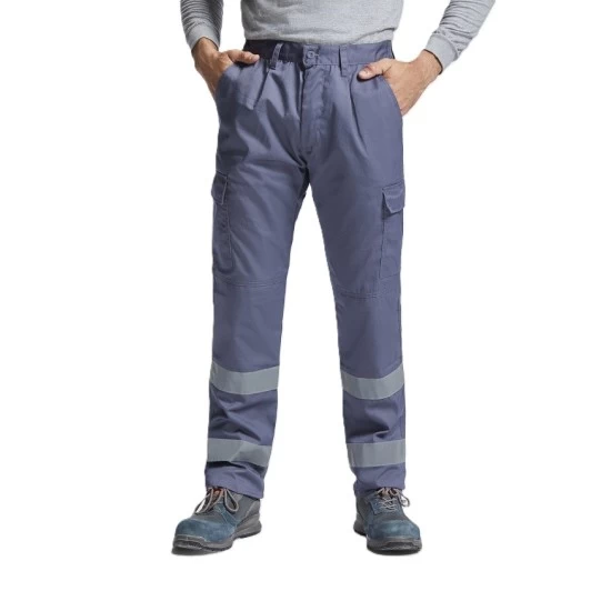 Pantaloni de lucru cu dungi reflectorizante Daily Gri inchis Pantaloni de lucru cu dungi reflectorizante Daily Gri inchis