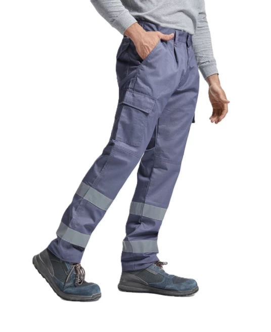 Pantaloni de lucru cu dungi reflectorizante Daily Gri inchis Pantaloni de lucru cu dungi reflectorizante Daily Gri inchis