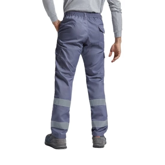 Pantaloni de lucru cu dungi reflectorizante Daily Gri inchis Pantaloni de lucru cu dungi reflectorizante Daily Gri inchis