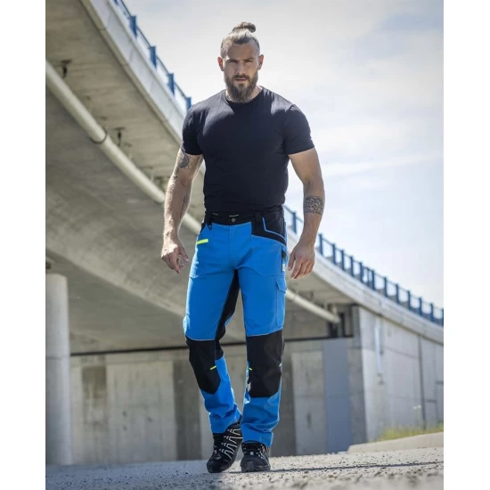 Pantaloni de lucru 4xstretch premium slimfit, albastru