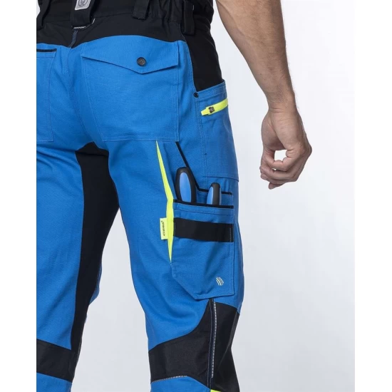 Pantaloni de lucru 4xstretch premium slimfit, albastru
