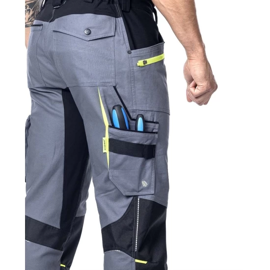 Pantaloni de lucru 4xstretch premium slimfit, gri Pantaloni de lucru 4xstretch premium slimfit, gri