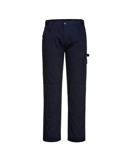 Pantaloni de lucru comozi, tesatura twill durabila, Navy Pantaloni de lucru comozi, tesatura twill durabila, Navy