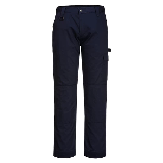 Pantaloni de lucru comozi, tesatura twill durabila, Navy Pantaloni de lucru comozi, tesatura twill durabila, Navy