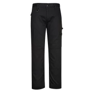 Pantaloni de lucru comozi, tesatura twill durabila, Negru