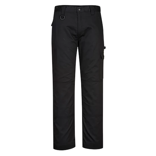 Pantaloni de lucru comozi, tesatura twill durabila, Negru Pantaloni de lucru comozi, tesatura twill durabila, Negru