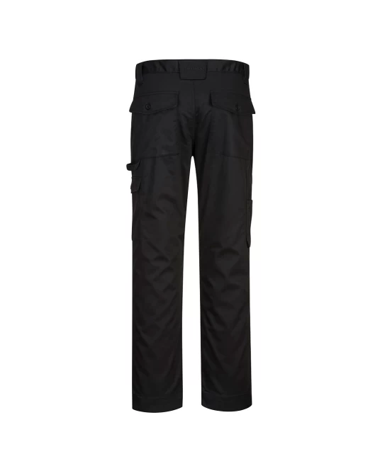 Pantaloni de lucru comozi, tesatura twill durabila, Negru