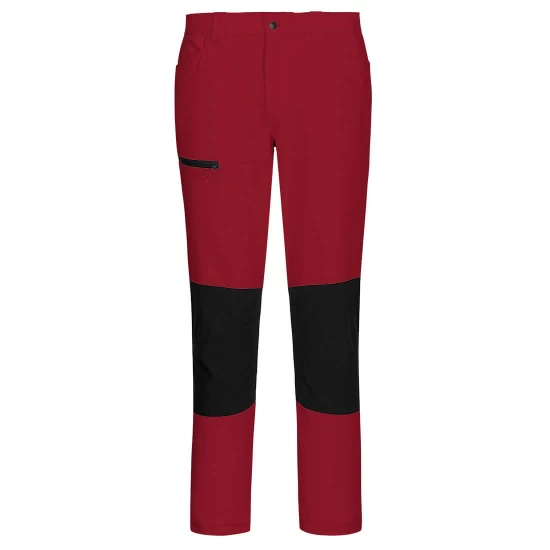 Pantaloni de lucru subtiri elastici WX2 Stretch, 195g/m2, rosu negru Pantaloni de lucru subtiri elastici WX2 Stretch, 195g/m2, rosu negru