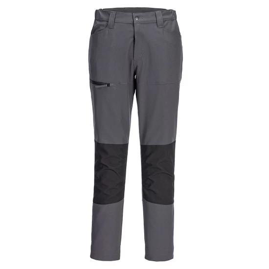 Pantaloni de lucru subtiri elastici WX2 Stretch, 195g/m2, gri negru Pantaloni de lucru subtiri elastici WX2 Stretch, 195g/m2, gri negru