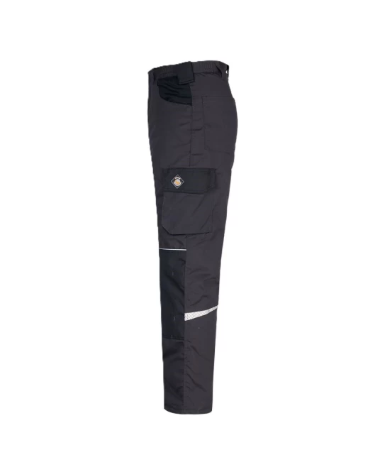Pantaloni vatuiti tercot Kastor, gri-negru Pantaloni vatuiti tercot Kastor, gri-negru