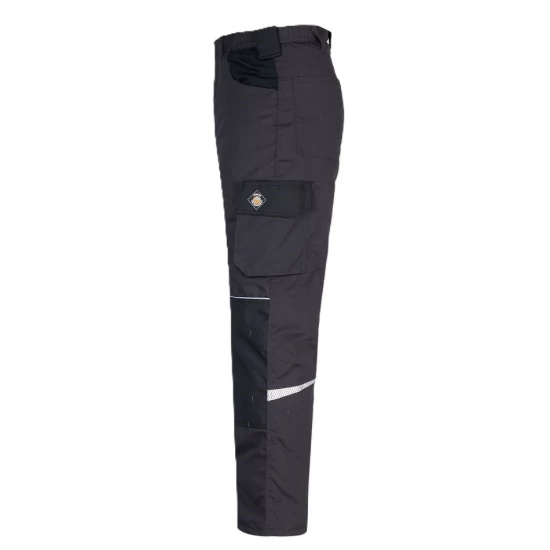 Pantaloni vatuiti tercot Kastor, negru