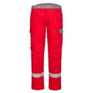 Pantaloni ignifugi antistatici protectie arc electric Bizflame Ultra [FR06] Rosu