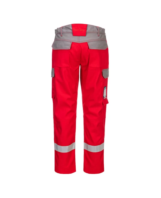 Pantaloni ignifugi antistatici protectie arc electric Bizflame Ultra [FR06] Rosu