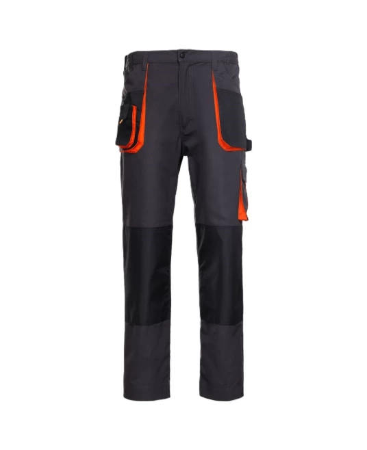 Pantaloni de lucru rezistenti la uzura Kastori, tercot 260g/m2, negru portocaliu  Pantaloni de lucru rezistenti la uzura Kastori, tercot 260g/m2, negru portocaliu