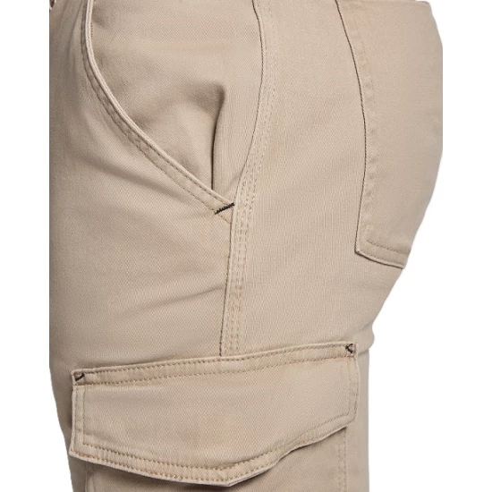 Pantaloni de lucru cu elastan, cusaturi triple, Gri Pantaloni de lucru cu elastan, cusaturi triple, Gri