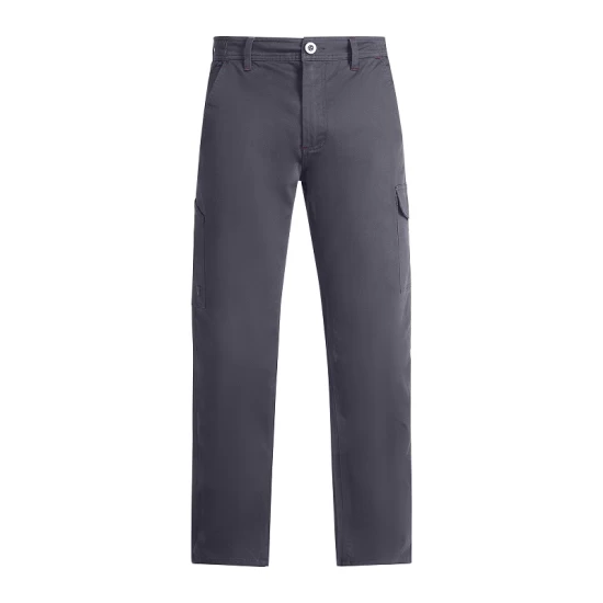 Pantaloni de lucru cu elastan, cusaturi triple, Gri Pantaloni de lucru cu elastan, cusaturi triple, Gri