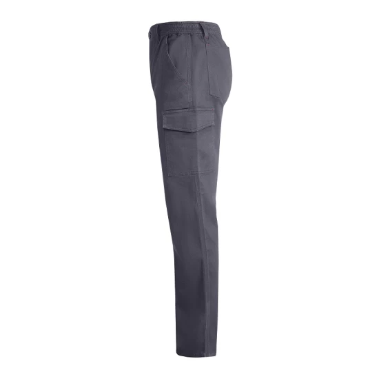 Pantaloni de lucru cu elastan, cusaturi triple, Gri Pantaloni de lucru cu elastan, cusaturi triple, Gri