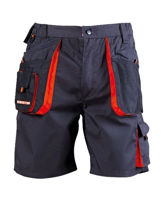 Pantaloni scurti Kastor, negru-portocaliu Pantaloni scurti Kastor, negru-portocaliu