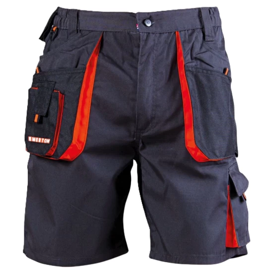 Pantaloni scurti Kastor, negru-portocaliu Pantaloni scurti Kastor, negru-portocaliu