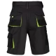 Pantaloni scurti Kastor, negru-verde