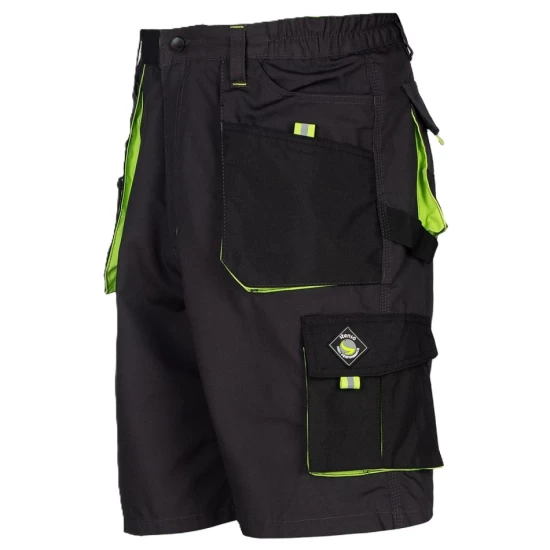 Pantaloni scurti Kastor, negru-verde