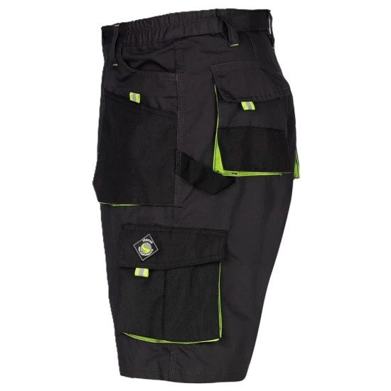 Pantaloni scurti Kastor, negru-verde
